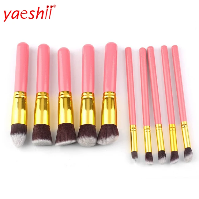 

Yaeshii 10 Pcs Makeup Brushes Superior Professional Soft Cosmetics Make Up Brush Set Kabuki Brush Kit Makeup Brushes, Customized color