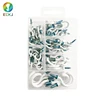 ECKJ coated cup hook 70 pcs transparent box packing