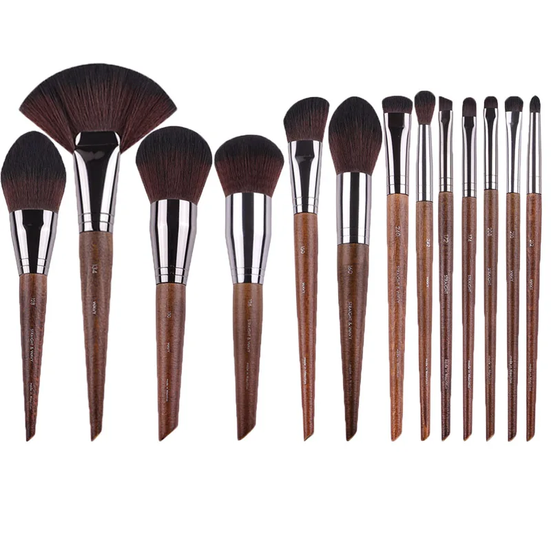 

Wooden Handle Foundation Make up brushes private label Cosmetic Eyebrow Eyeshadow Brush Makeup Brush Sets