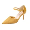 Custom Brand women Stiletto candy color fashionable lady pointed toe high heel sandals base pump shoes