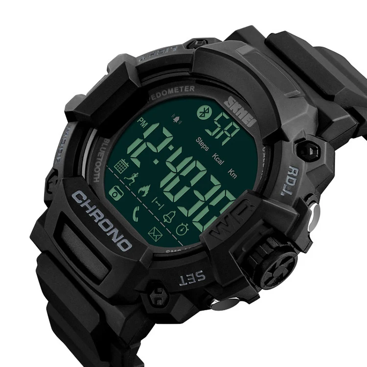 

skmei 1249 digital wrist watch black colour wrist watch pedometer calorie sport watch