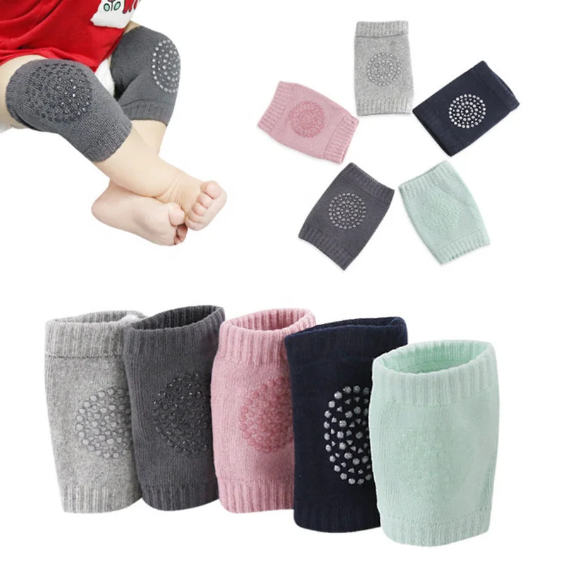 

Wholesale High Quality Children Soft Cotton Knitted Baby Crawling Knee Pad for Kids, Navy blue, light green, light gray, dark gray, pink