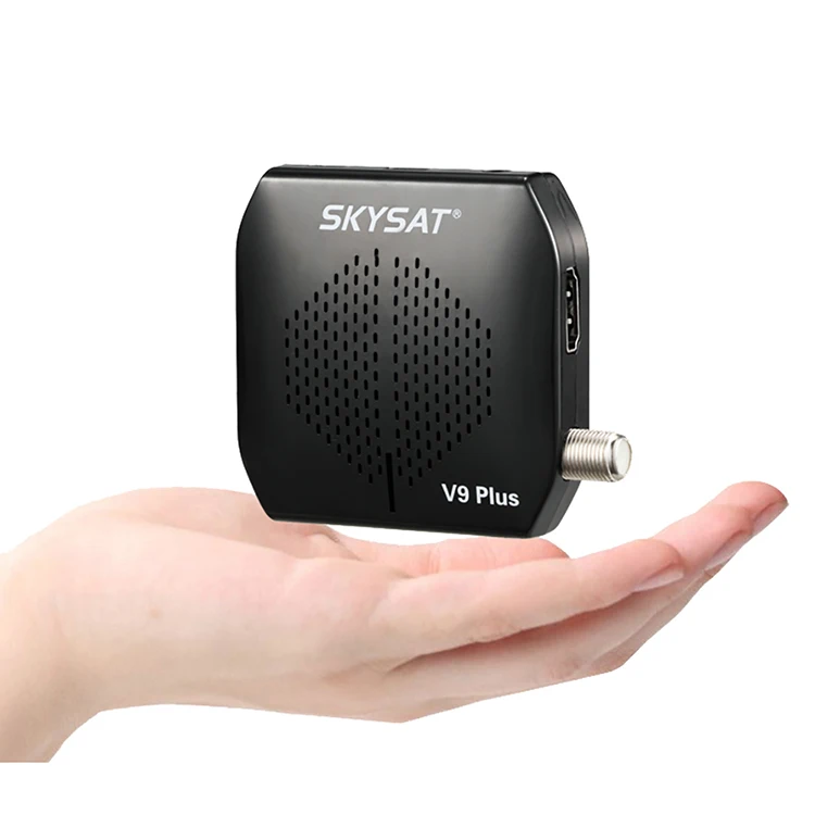 Best selling SKYSAT V9 PLUS super mini HD satellite tv receiver support CS cccam newcamd Powervu biss