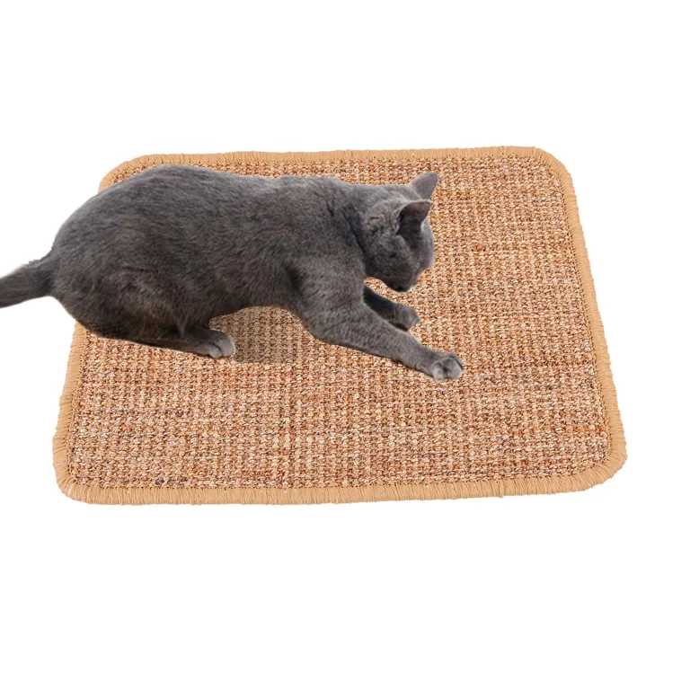 

Manufacture Pet Furniture Kitty Toy Cat Scratch Pad Sisal Mat for Cats, Neutral color