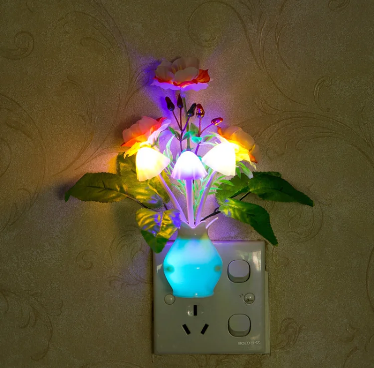 Color Changing Cheap Night Lights/ Hallway Night Lights Plug In Wall Light for Home