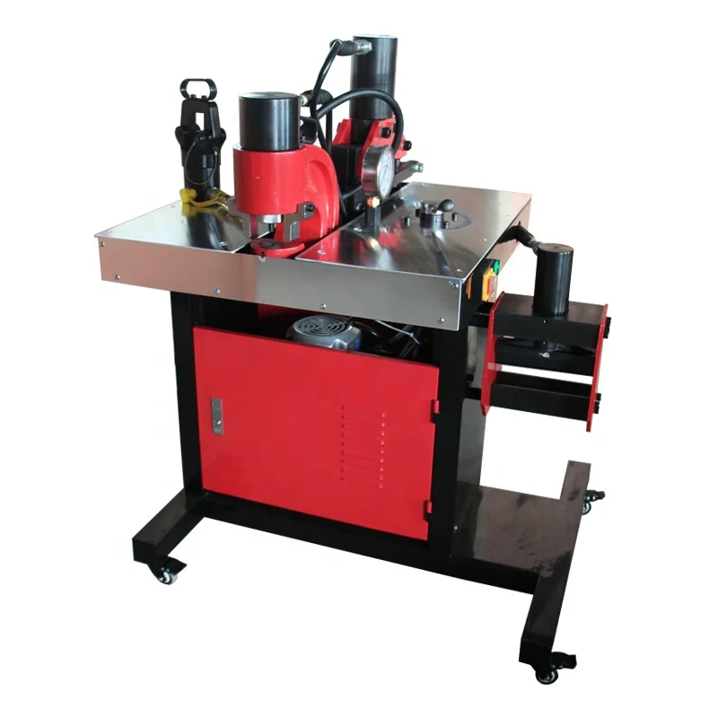 
DHY 200 Three in one hydraulic punching bending cutting bus bar machine Multi function hydraulic busbar processor machine 