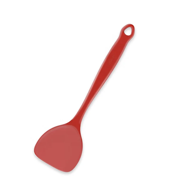 

#Liflicon japanese silicone cookware cooking turner spatula in china red, Olive green & dark ivory