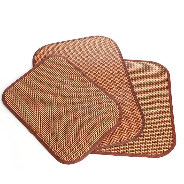 

Wholesale High Quality Made by rattan Pet Cooling Mat Pet Teddy dog ice silk sleeping mat, As picture
