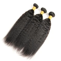 

Wholesale Factory Supplier Unprocessed Virgin Indian Kinky Straight Hair Yaki Weave Bundles