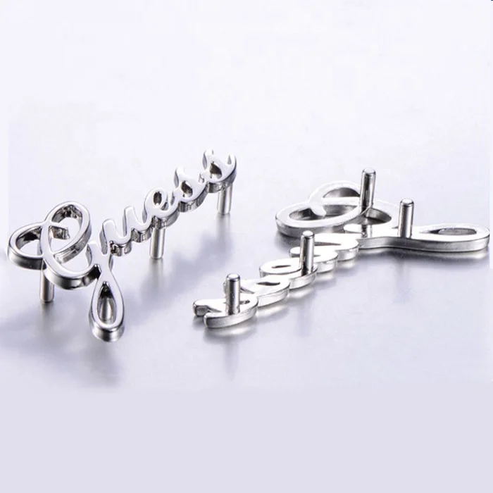 

Custom Engraved Metal Plate Handbag Wallet Metal Badge Logo Plate For handbag