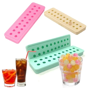 Image of DIY Sphere Shaped Silicone 20 Small Hole Ice Cube Tray