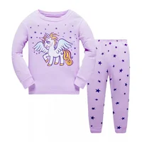 

Factory Kids Clothing 100%Cotton Knitted Long Sleeve Girls Sleepwear Kids Girls Pyjamas