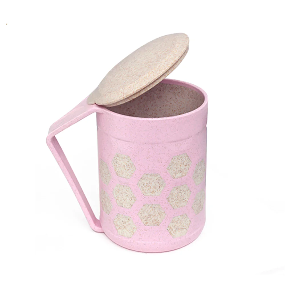 

Eco-friendly Wheat PP Cup with Lid in Stock 320 ml, Multi colored