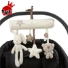 Musical rabbit baby plush toy hanging bed around safety seat pendant plush toys