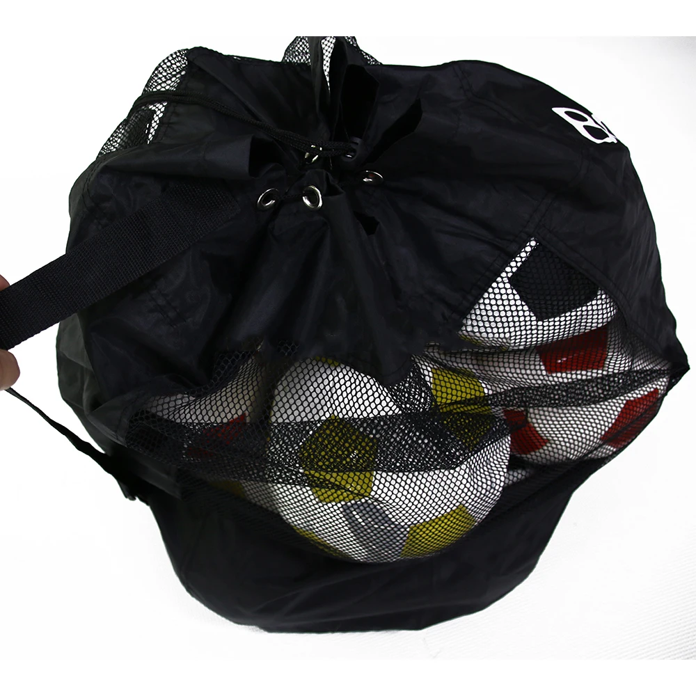 

Soccer Ball bag for Sports Beach Adjustable Shoulder Strap Made to Fit Adults and Kids, Black