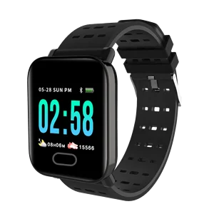 A6 Smart Fitness Tracker Heart Rate Blood Pressure Monitor