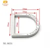 High End Custom Stamping Logo Handbag D ring