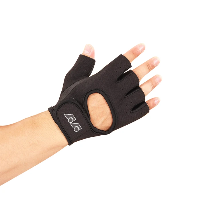 Custom Logo Short Finger Fitness Gym Gloves With Wrist Support