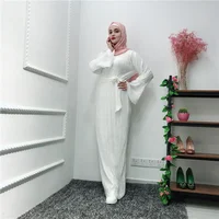 

Fashionable Muslim Women Plus-Size Long Sleeve Maxi Dress Islamic Clothing Abaya 2019