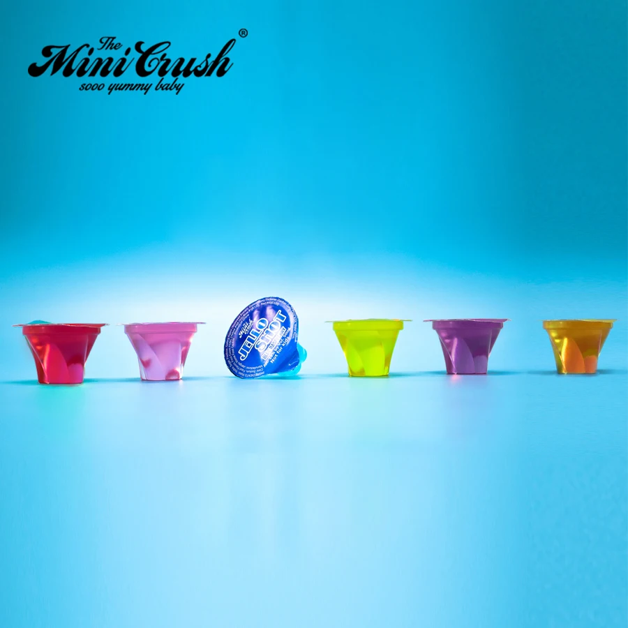 
Tropical Fruit Cocktail in Cups, Vodka Jello Shot Syringe 