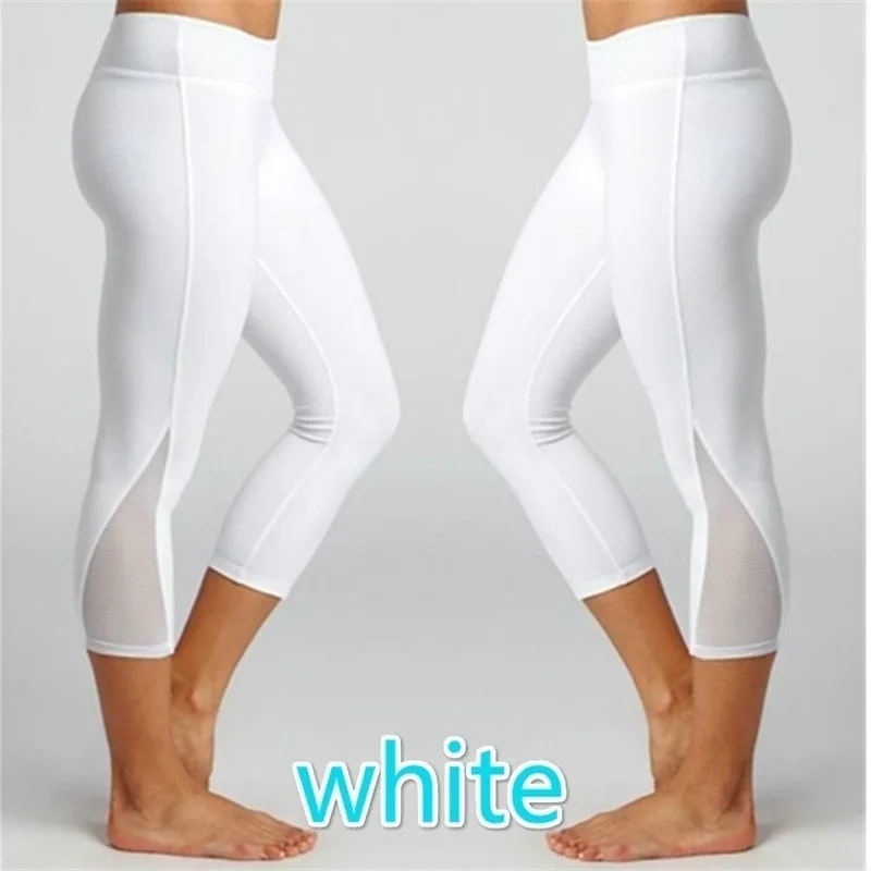 3/4 length soild color reversible leggings women outdoor soft leggings high waist leggings waist