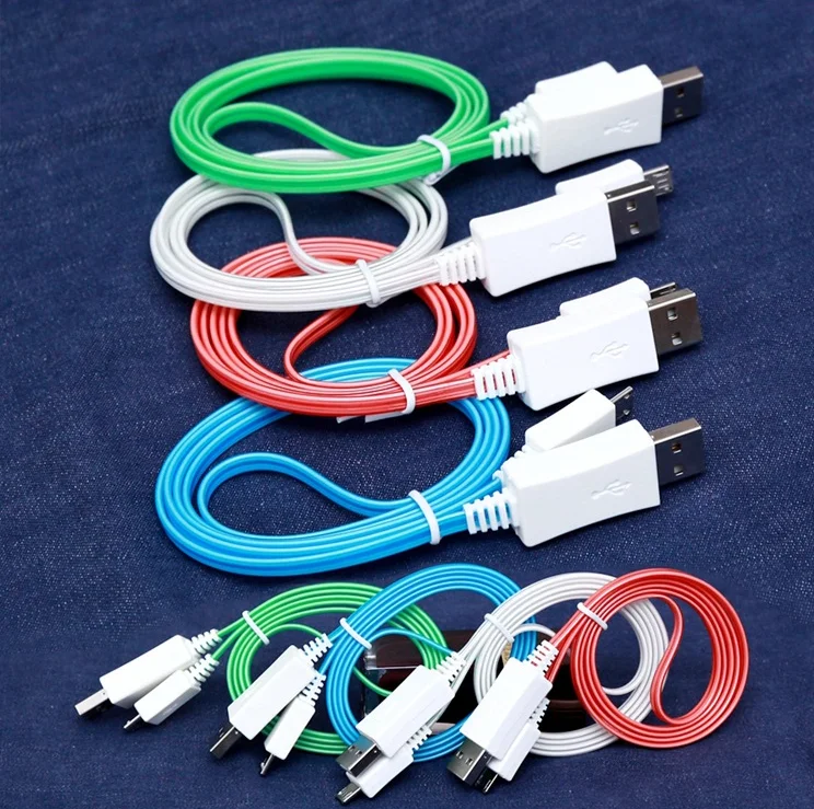 

Wholesale LED Glow Up USB Data Charger Cable, Micro USB Charging Cable for Android, Red;green;blue purple