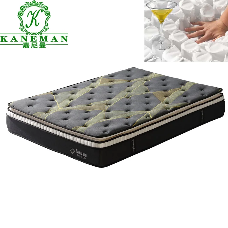 

Dreamland europa luxury pillow top memory foam pocket coil spring mattress