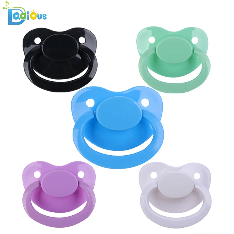 

2019 recommended Large Silicone Adult Baby Pacifier With Big plush Size Nipple Teat, Pink;white;bule;purple