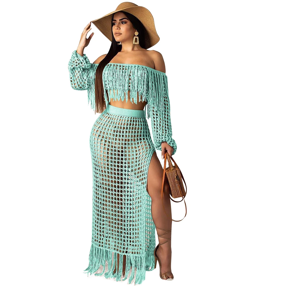 Hot sale summer beach net blouse sexy transparent dress for bikini two piece set FM-S3554