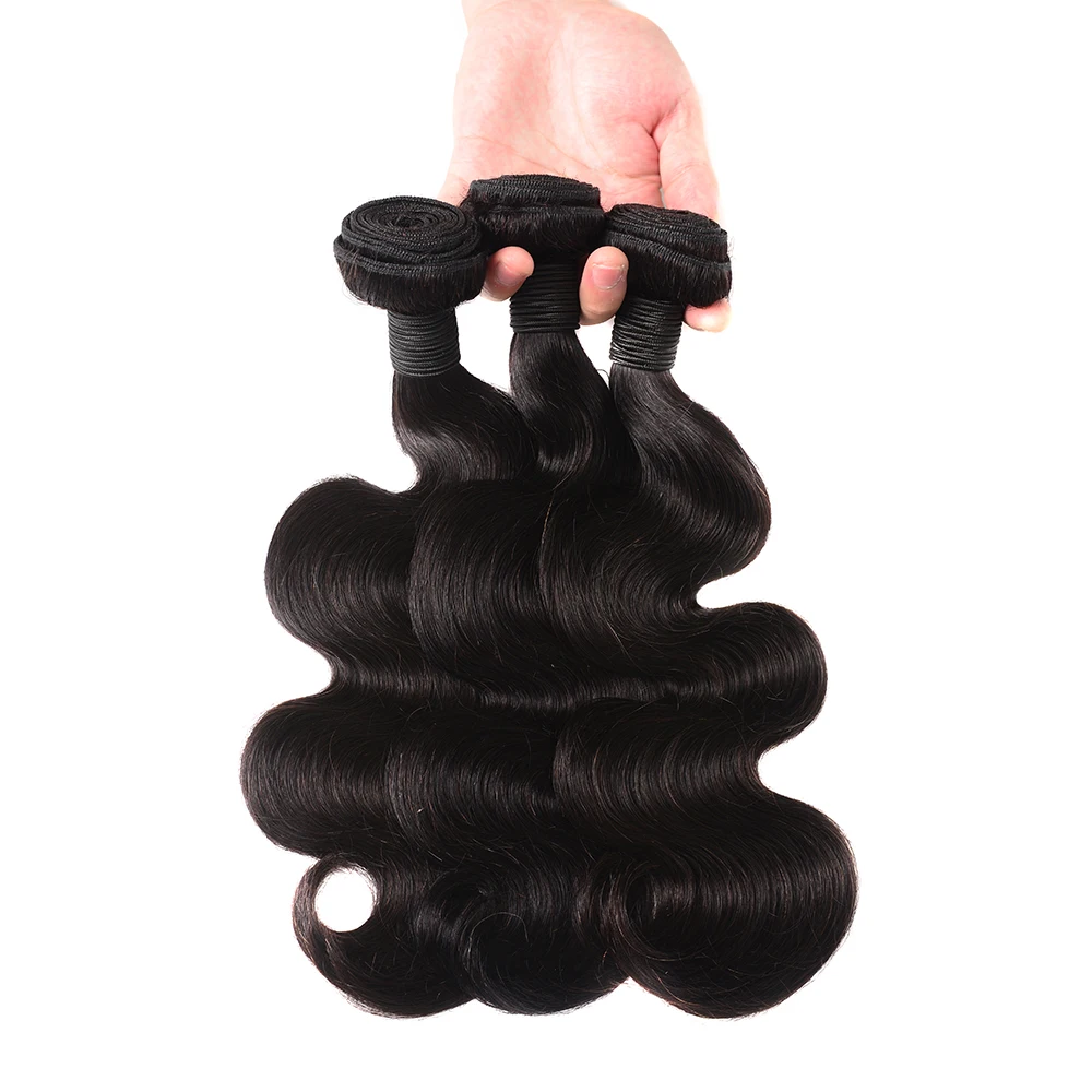 

9A Grade High Quality Virgin Remy Brazilian Hair Raw Unprocessed 100% Human Hair Extension, Natural color 1b