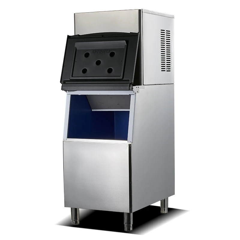
BENCHU Commercial Ice Maker 330LBS/24H with 330LBS Storage Capacity Commercial Ice Machine for Bar Home Supermarket 