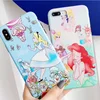 Cartoon Cute Princess Layered Hybrid Shock Absorption Bumper Cover for iPhone XR Case - Face Snow White for iPhone 7 8 X
