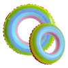 Hot sale inflatable rainbow swim ring