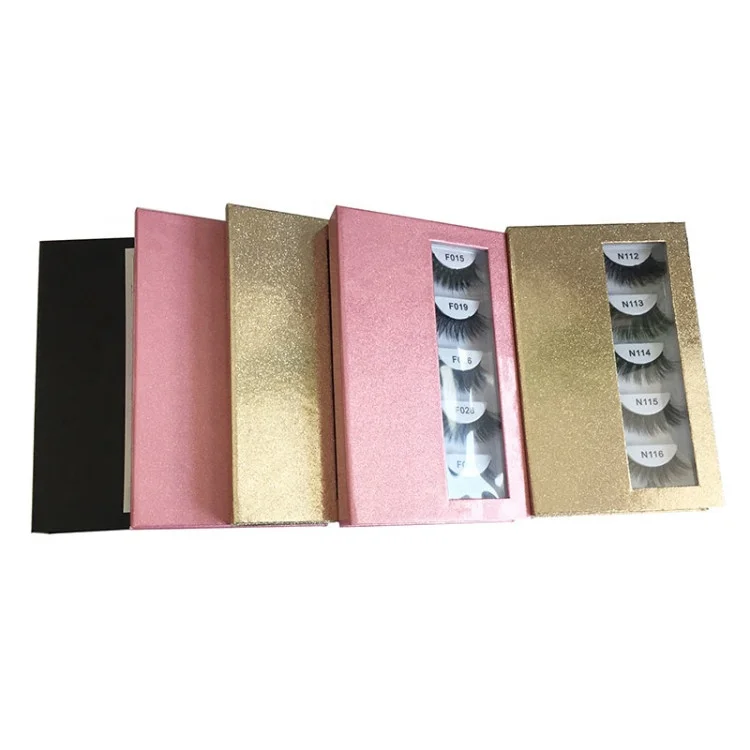 

Natural 5 Pairs Lashes Set 100% 5d Mink Lashes, Natural black