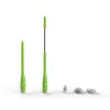 Home janitorial supplies changeable round flat pointed brush spin scrubber for grill pool bathroom toilet window wall cleaning