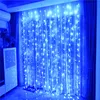 Xmas Outdoor 300 LED window Icicle Curtain string Lights Christmas String Light for Indoor Lawn Garden Home Party Decoration