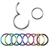 Top selling custom design stainless steel piercing body jewelry septum clicker