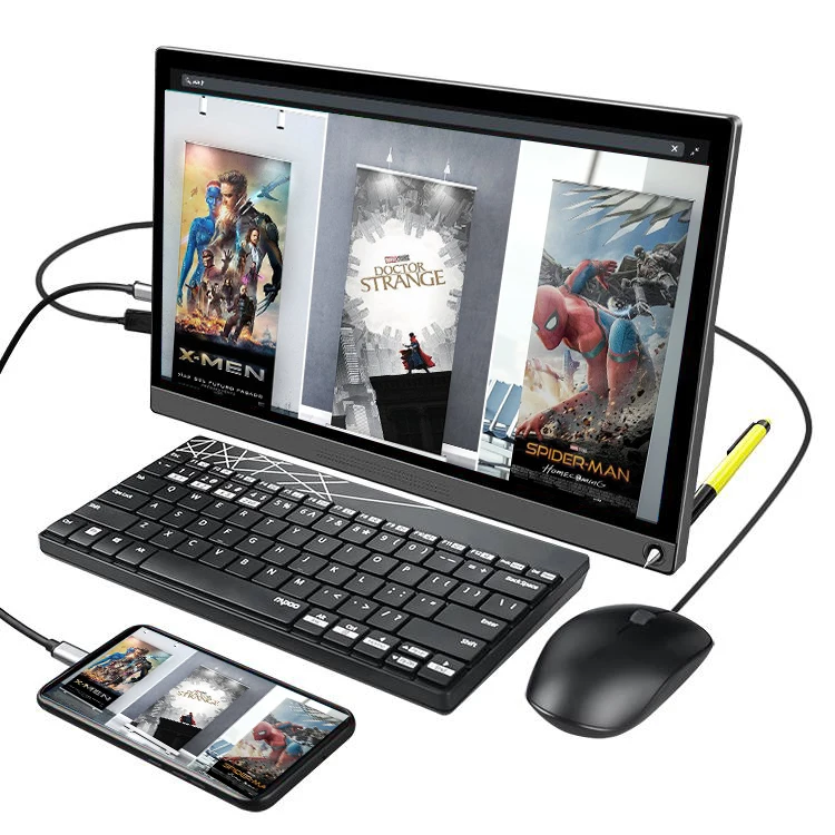 

IPS gaming Portable laptop touch screen monitor 4k 15.6 inch with battery