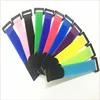 Custom magic straps self gripping nylon cable ties or adjustable hook loop non-buckle strap for computer headphone wire