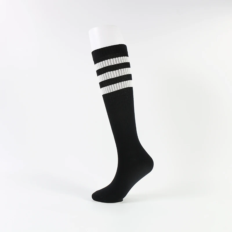 

Cotton Student Black Sexy Young Knee High Woman Stripe Tube Girls Knee Socks, 8 colors, see pictures
