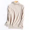 OEM custom Turtleneck long sleeve pullover knitting cashmere sweater with irregularity pattern