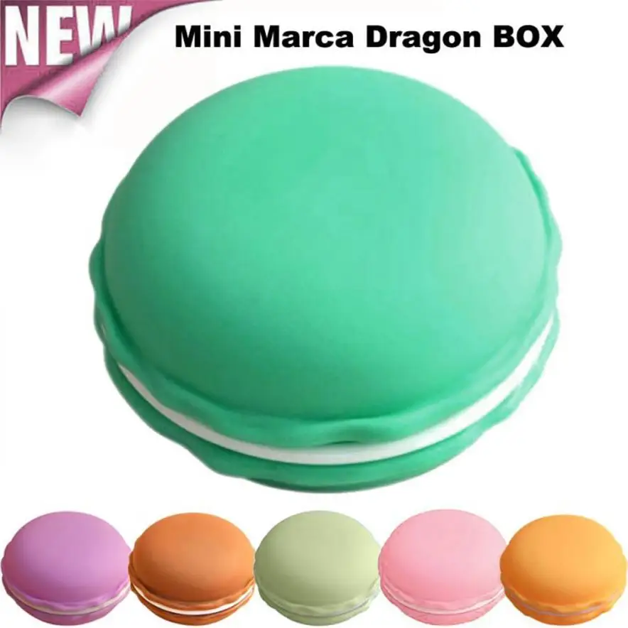 

Free Shipping Mini Earphone SD Card Macarons Bag Storage Box Case Carrying Pouch