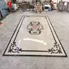 60% Off Water Jet Nozzle Cutting Round Marble Floor Medallion Fleur De Lis Tile