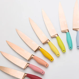 Image of Custom Colorful Kitchen Knife 8 inch Chef with Non-stick Coating