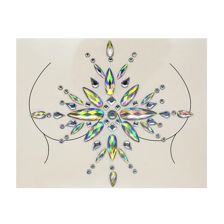 

Hot sell new design Crystal Body Gems jewels Stickers