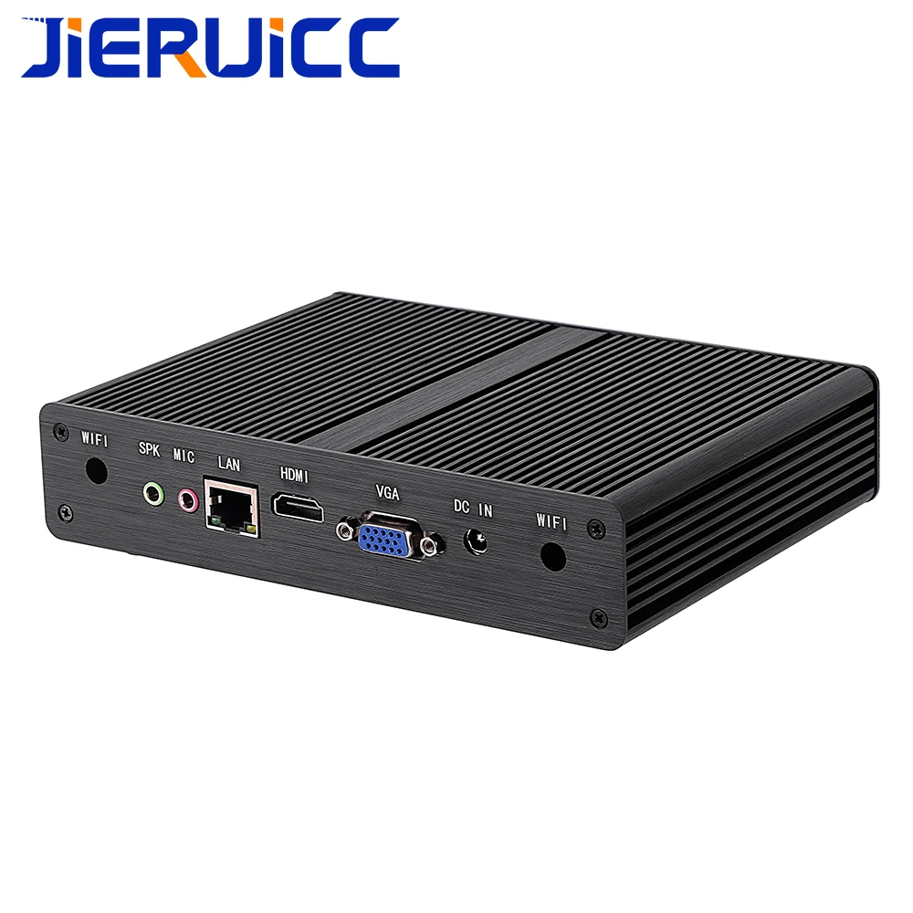 

Clereon CPU J1900 fanless mini computer support virtualization technology vdi solution, Black