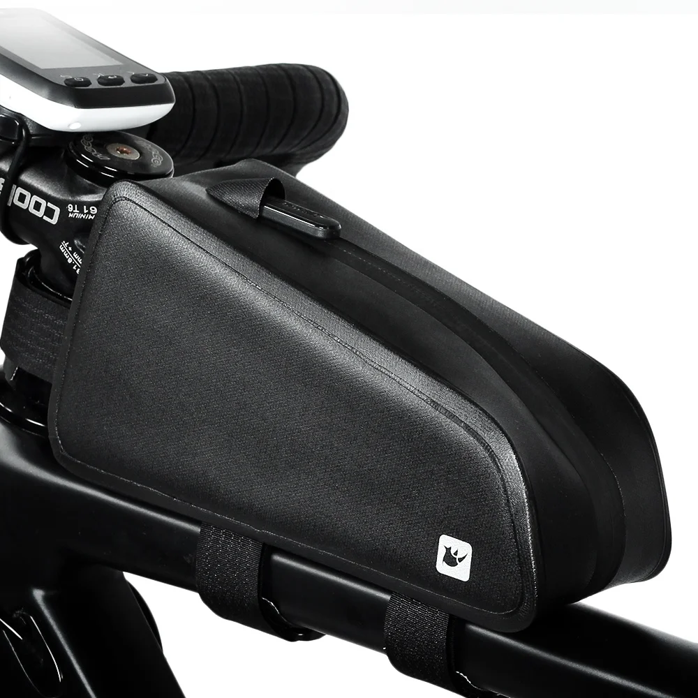 

RHINOWALK bicycle front Top tube bag Waterproof bike frame bag, Black
