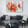Watercolor Flower Oil Painting On The Wall Prints On Canvas Abstract Modern Art Flower Picture For Living Room Cuadros Decor