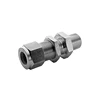 BSP Metric NPT Stainless Steel Bulkhead Male Connector Tube Fittings