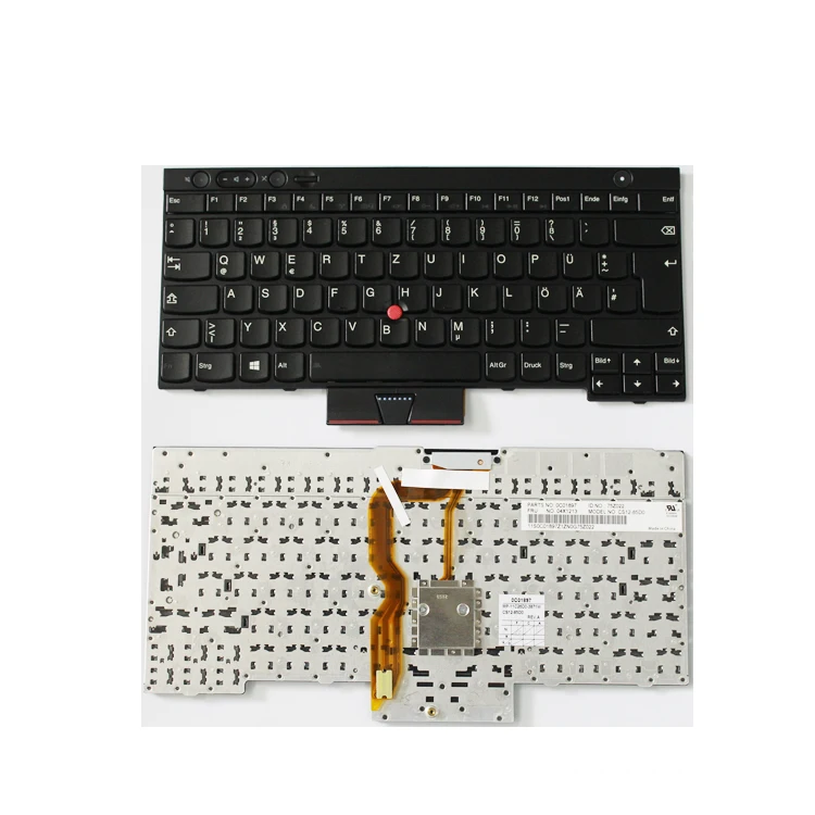 

HHT Replacement German layput Laptop keyboards for IBM Lenovo ThinkPad T430 Black Laptop Keyboard